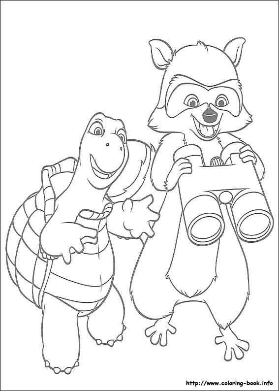 Over the hedge coloring picture